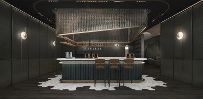 现代咖啡厅3D模型下载